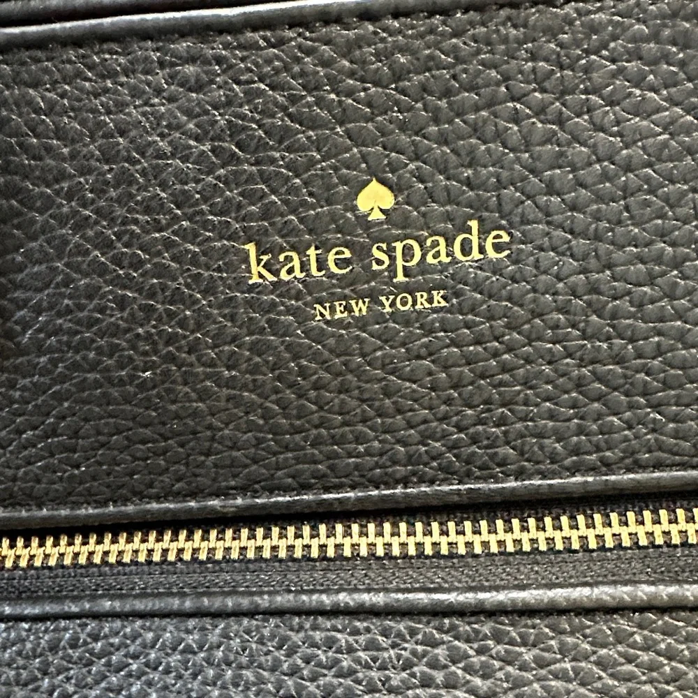 Kate Spade Black Pebbled Leather Tote - Picture 2 of 13